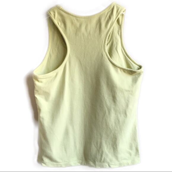 Vintage Fila Racerback Tank Top Size XL Neon Yellow Athleisure Activewear Y2K - Picture 2 of 9